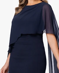 Xscape Plus Crew Neck Sheath Gown