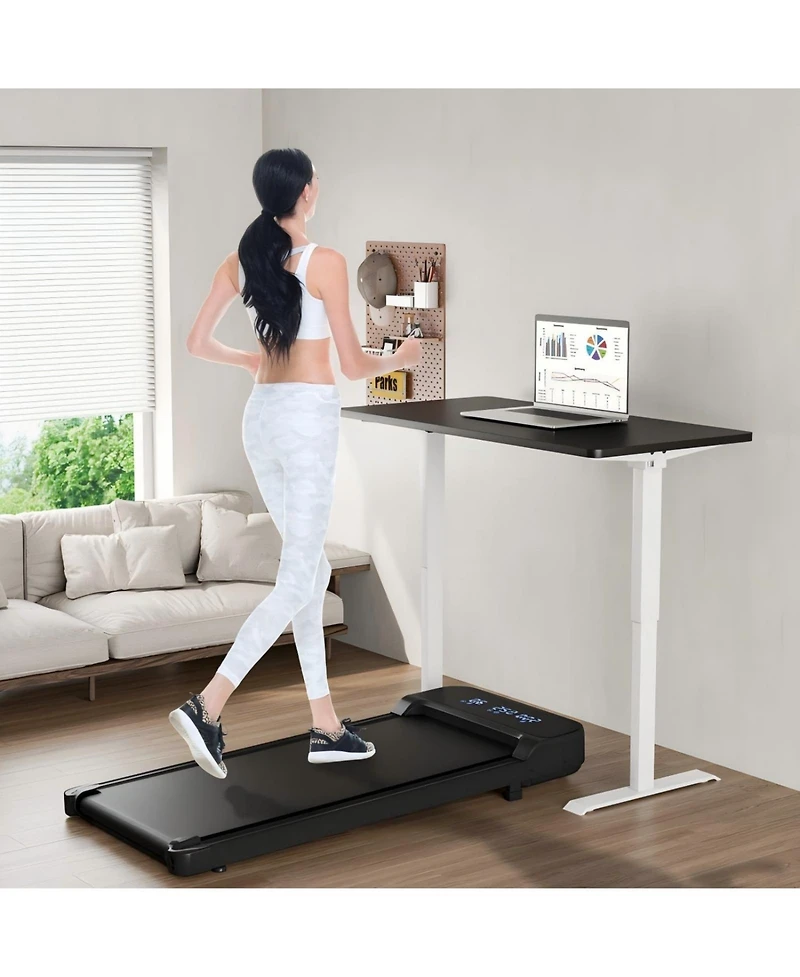 Hongge 2.5HP Under Desk Treadmill with Remote Control and 3 Countdown Modes