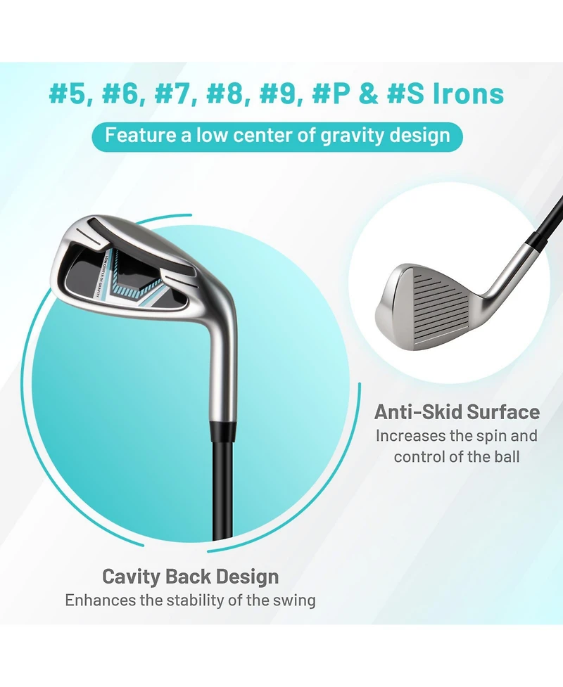 Mecale Women s Complete Golf Club Set with Stand Bag