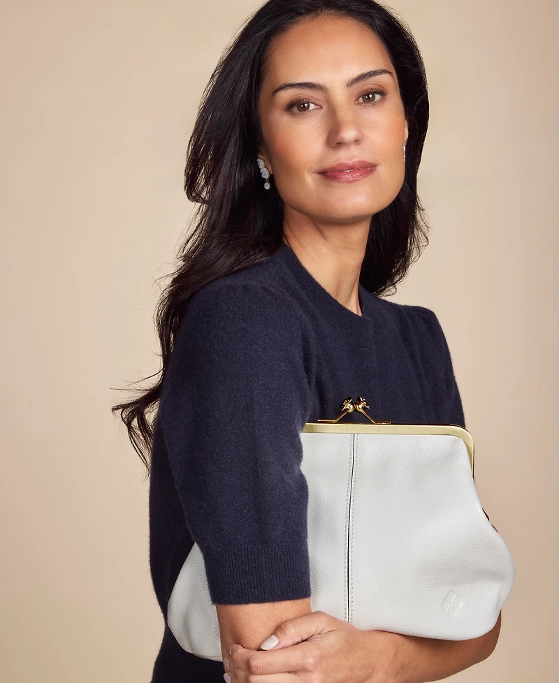 Patricia Nash Medium Sofia Kisslock Leather Bag