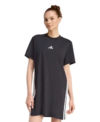 adidas Women's 3-Stripes Crewneck T-Shirt Dress