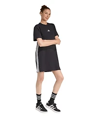 adidas Women's 3-Stripes Crewneck T-Shirt Dress