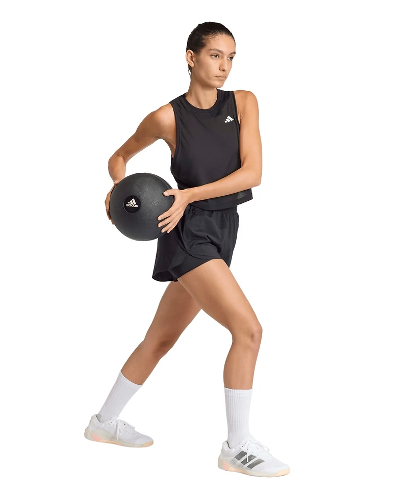 adidas Women's D4T High Rise Two-in-One Training Shorts