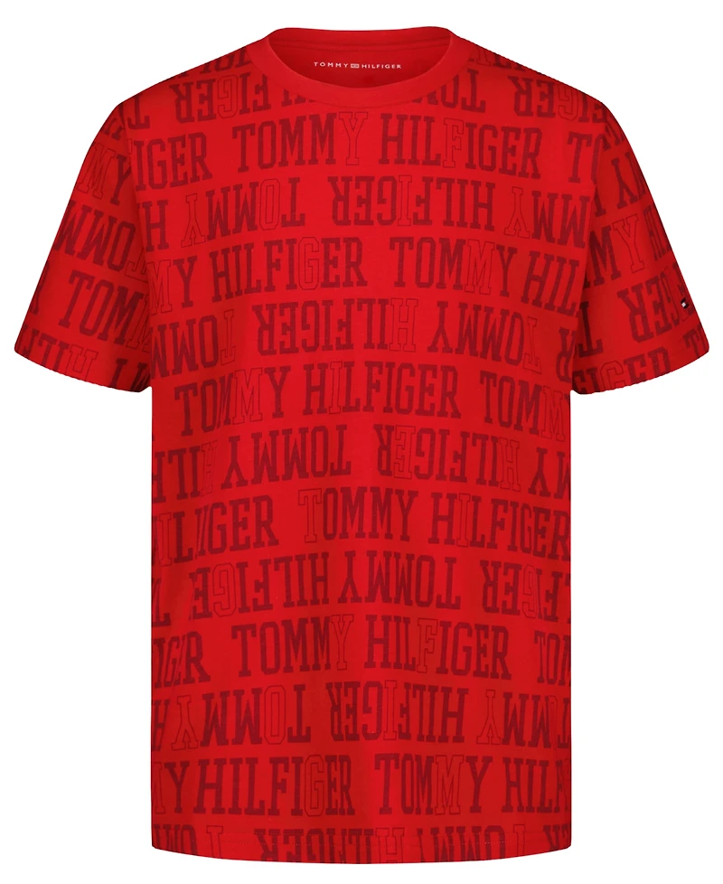 Tommy Hilfiger Boys' 8-20 All Over Print Short-Sleeve T-Shirt