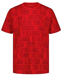 Tommy Hilfiger Boys' 8-20 All Over Print Short-Sleeve T-Shirt