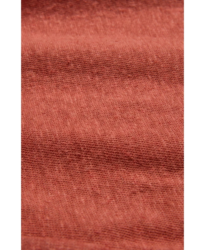 Celtic & Co. Women's Linen Blend V-Neck Midi Dress