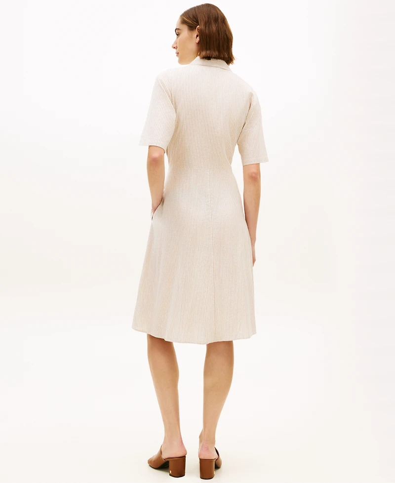 Tommy Hilfiger Women's Belted Midi Dress