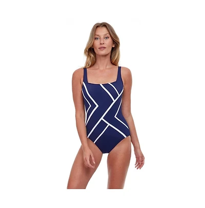 Gottex Women's Mirage Full Coverage Square Neck One Piece