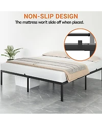 gaomon Full Metal Platform Bed Frame Heavy Duty Quiet Storage Slats No Box Spring Kid Friendly