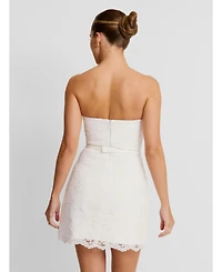 Six Stories Women's Lace Bandeau Corset Mini Dress