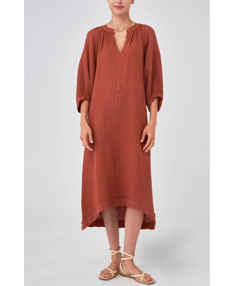 Ocean+Main Women's Gauze Dress with Pockets