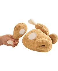 Haba Roast Chicken Soft Play Food, Pretend Play Toys for Kids Kitchen, 5-Piece Food Toys Set from Quality Fabric with Detachable Sections, Ages 3+