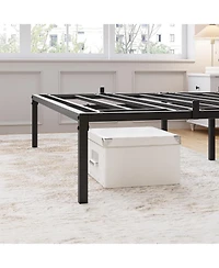 gaomon Queen Metal Platform Bed Frame Heavy Duty Steel Slat Support No Box Spring Storage Noise Free Easy Assembly