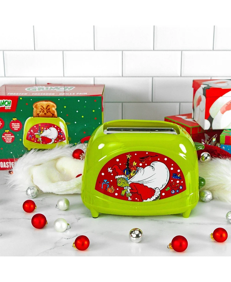 Uncanny Brands Grinch Toaster Two-Slice Toaster