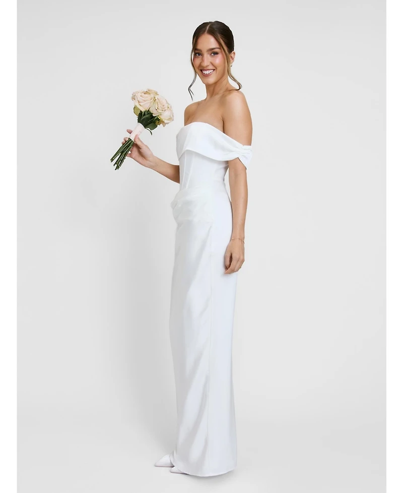 Six Stories Women's Twist Strap Corset Maxi Dress