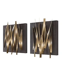 Uttermost Crosshatch Metal Wall Decor, Set of 2