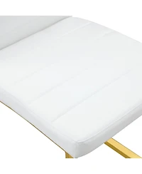 Streamdale Furniture 4-Pack Heavy-duty Chairs: 2.1" Cushion, Iron Frame, Home/Office