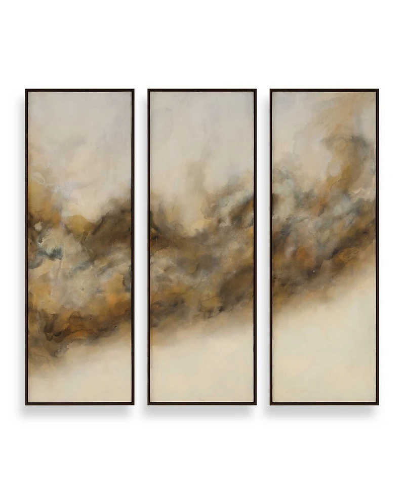 Uttermost Smoke Break Hand Painted Canvases, Set of 3
