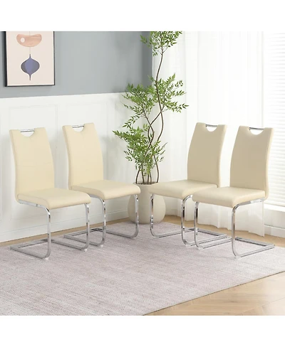 Streamdale Furniture Streamdale Modern Pu Dining Chair (Set of 4