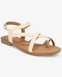 Style & Co Women's Riverr Raffia Flat Sandals, Macy's Exclusive