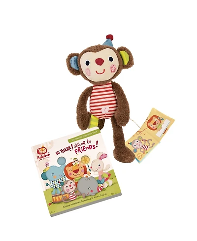 Bababoo and friends Yuki Monkey Let s All Be Friends Book & Plush Set