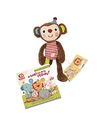 Bababoo and friends Yuki Monkey Let s All Be Friends Book & Plush Set