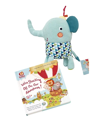 Bababoo and friends Lolo Elephant Adventures Book & Plush Set