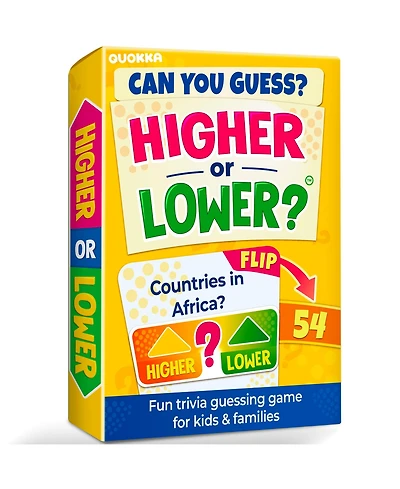 Quokka Board Game for Kids - Family Card and Adults Higher or Lower | Guess Fun Questions Easy to Learn 2 + Players