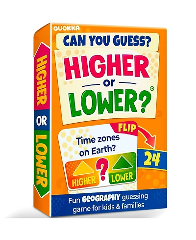 Quokka Board Game for Kids - Family Card and Adults Higher or Lower | Guess Fun Questions Easy to Learn 2 + Players
