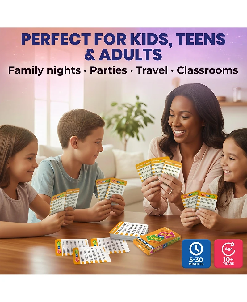 Quokka Board Game for Kids - Family Card and Adults Higher or Lower | Guess Fun Questions Easy to Learn 2 + Players