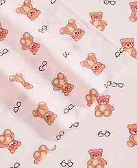 Betsey Johnson Nerdy Teddies Microfiber -Pc. Sheet Set
