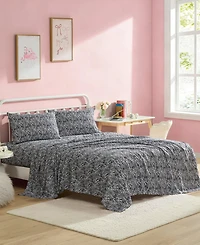 Betsey Johnson Wild Zebra Microfiber 4-Pc. Sheet Set