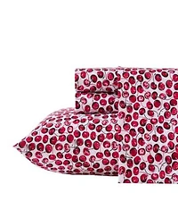 Betsey Johnson Pop Art Cherry Microfiber Sheet Set