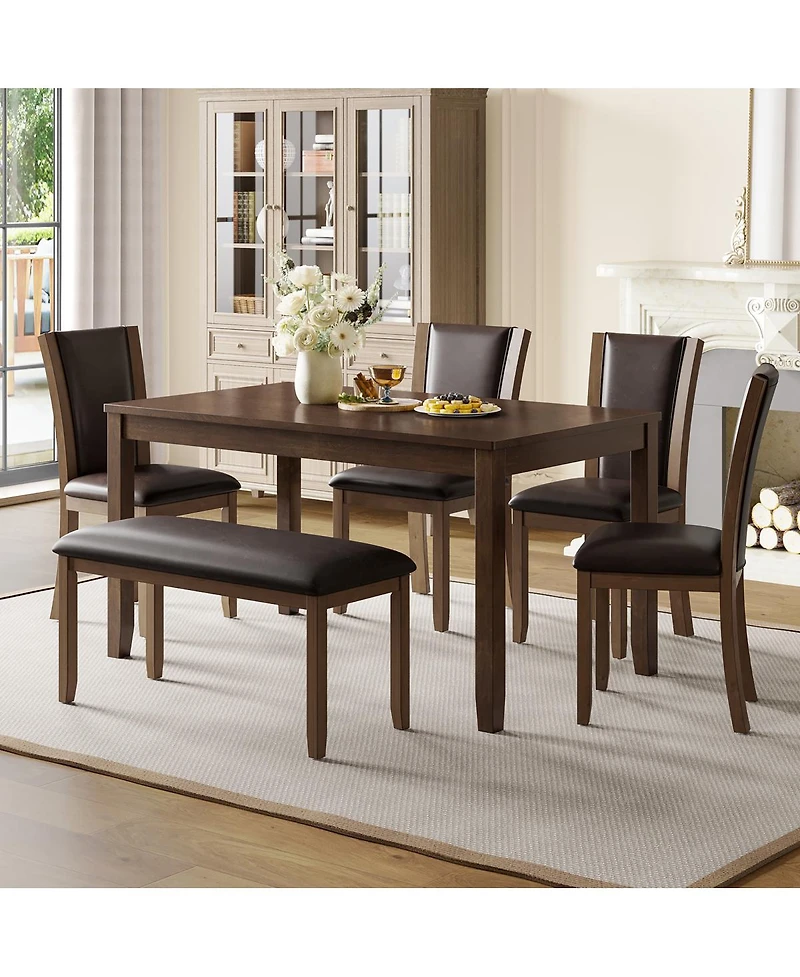 Streamdale Furniture Streamdale Wooden Dining Chairs Set of 4 with Padded Seat