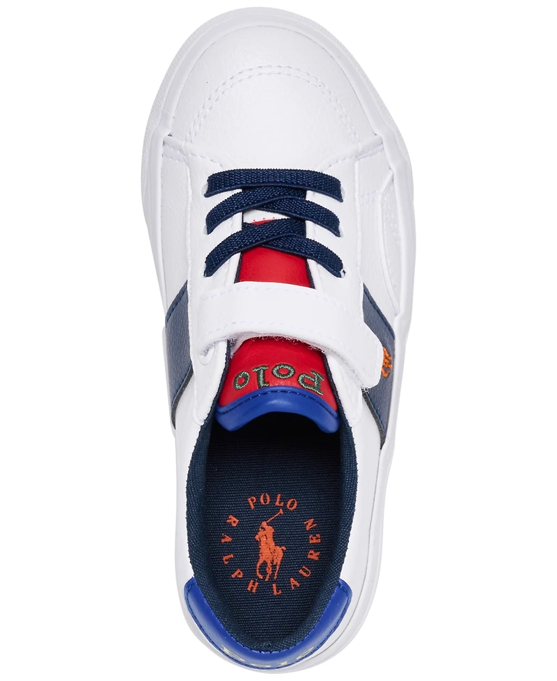 Polo Ralph Lauren Little Girls Ryley Fastening Strap Casual Sneakers from Finish Line