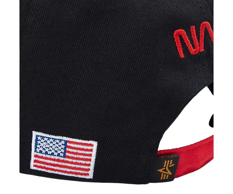 Alpha Industries Men's Nasa Worm Logo Cap