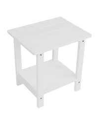 Streamdale Furniture Wooden-textured imitation wood side table, simple, rich texture, small tabletop, outdoor picnic