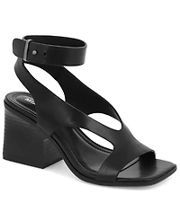 Mia Women's Felipa Strappy Ankle-Strap Square Toe Dress Sandals