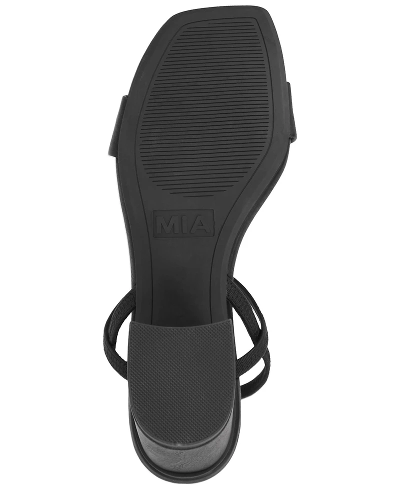 Mia Women's Elastic Ankle-Strap Dress Sandals
