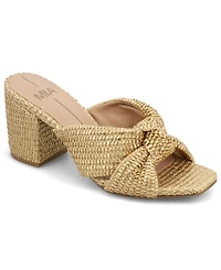 Mia Women's Hania Woven Raffia Slip-On Dress Sandals