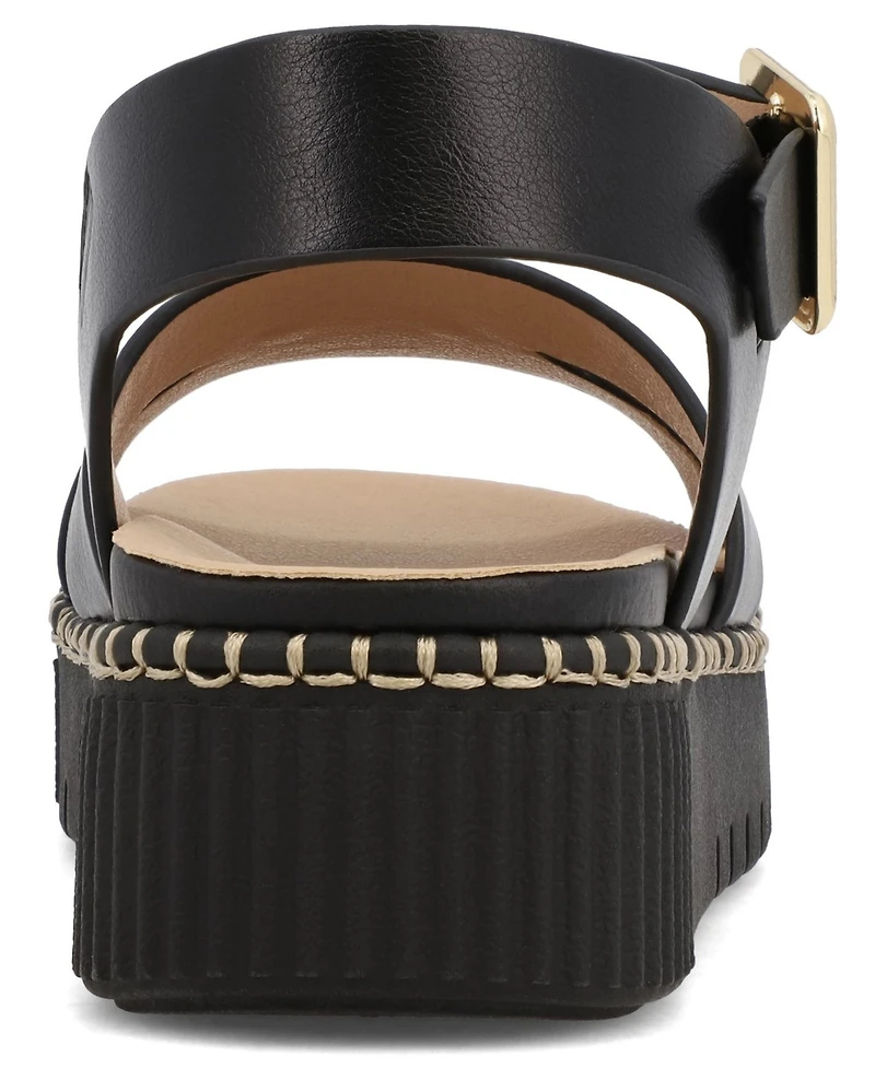 Mia Women's Jacklyn Ankle Strap Flatform Casual Sandals