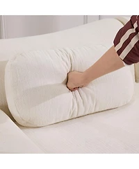 Streamdale Furniture Streamdale Modular Combination Armchair, Bamboo Joint Shape, 3+1 Seater Chenille Deep-Seat