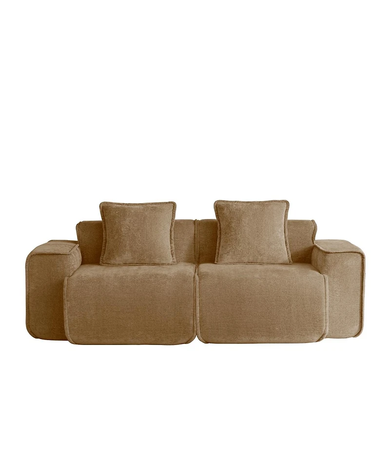 Streamdale Furniture Premium Velvet Modular Sectional Sofa - Unmatched Comfort & Easy Setup