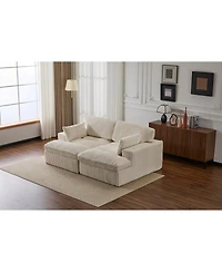 Streamdale Furniture Double Chaise Lounge Indoor, Oversized Upholstered Sleeper Cloud Couch
