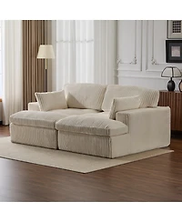 Streamdale Furniture Double Chaise Lounge Indoor, Oversized Upholstered Sleeper Cloud Couch