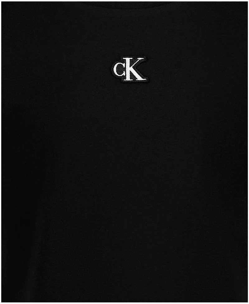 Calvin Klein Girls' 8-16 Short-Sleeve Crewneck T-Shirt Dress