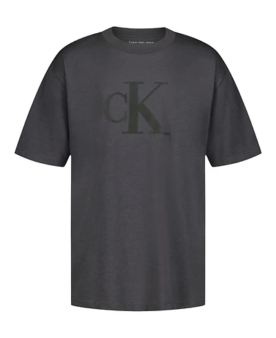 Calvin Klein Boys' 8-20 Linear Short-Sleeve T-Shirt