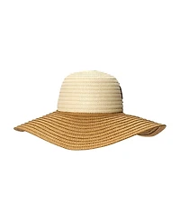 Lauren Ralph Lauren Leather Woven Sun Hat