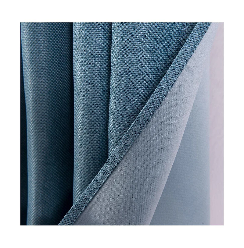 Oliva Gray Lucas Jacquard Blackout Grommet Panel