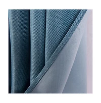 Oliva Gray Lucas Jacquard Blackout Grommet Panel